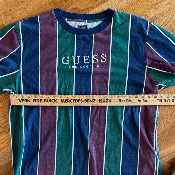 Guess Multicolor Striped Tee XL - Picture 4 of 6